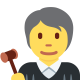Judge icon, arbitration